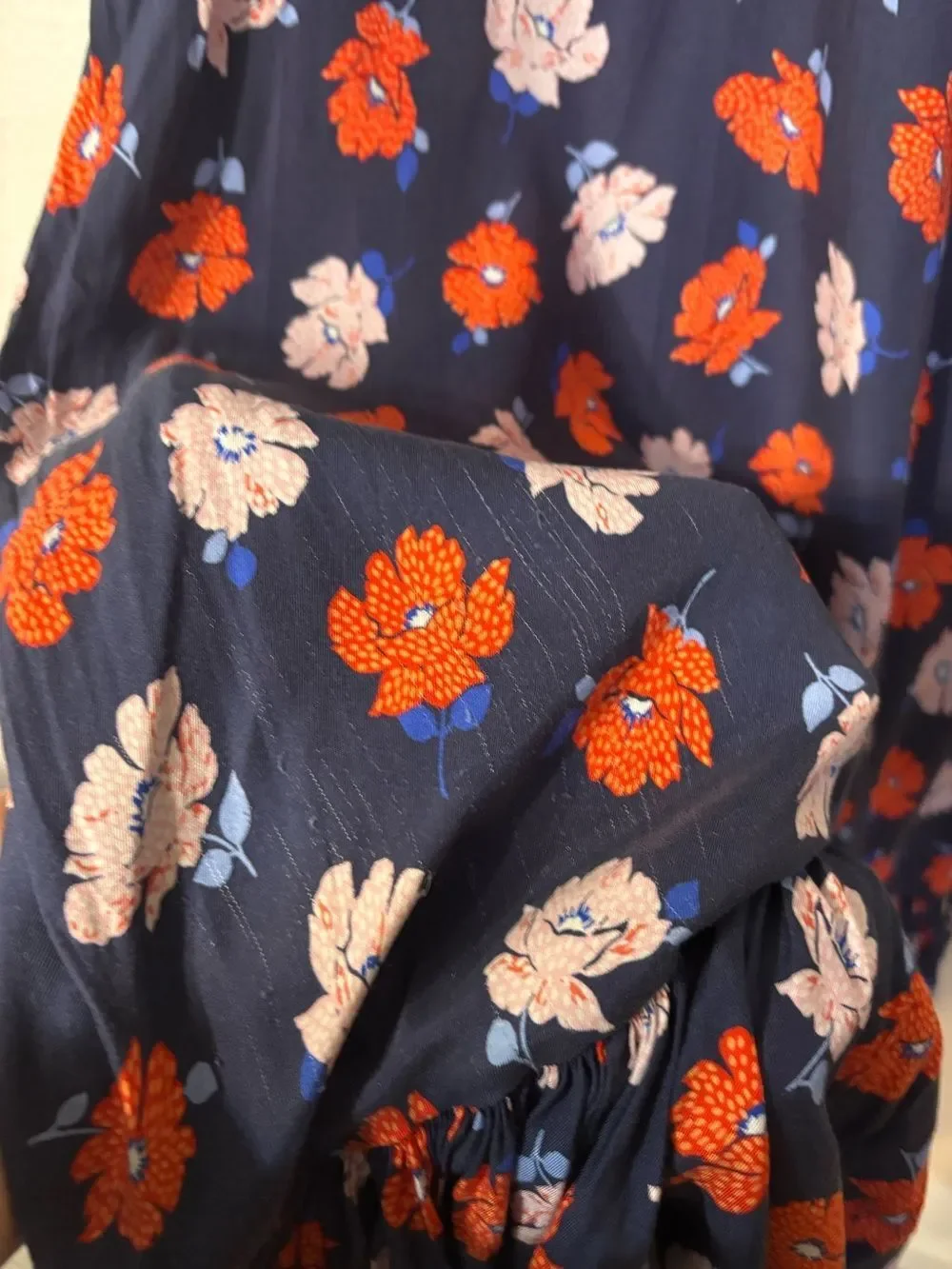 Kate Spade Silk Floral Midi Dress Size 4